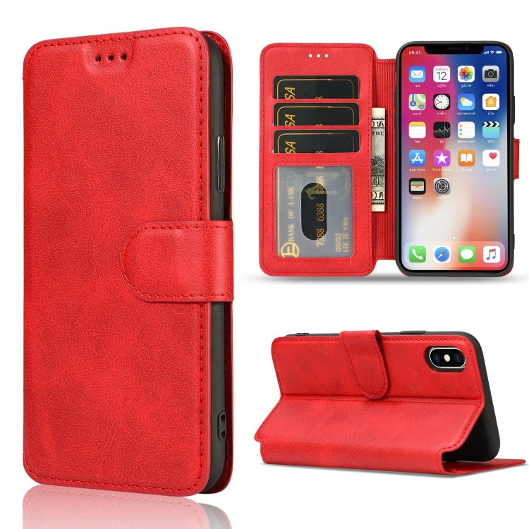 For iPhone X / XS Shockproof PU + TPU Leather Phone Case