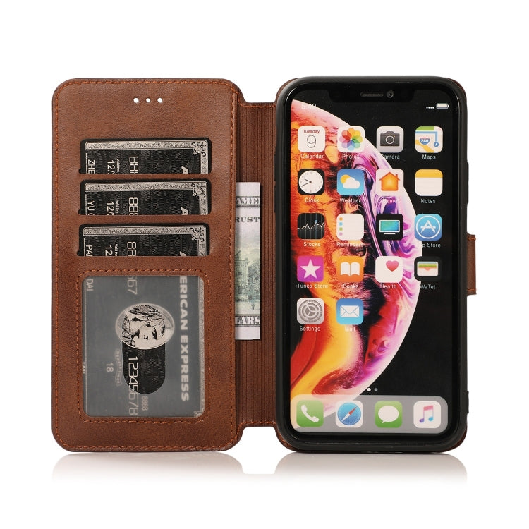 For iPhone XR Shockproof PU + TPU Leather Phone Case