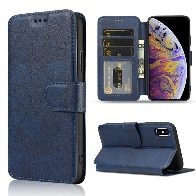 For iPhone XS Max Shockproof PU + TPU Leather Phone Case