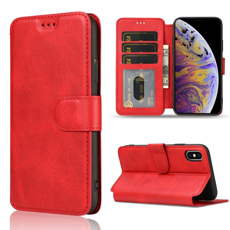 For iPhone XS Max Shockproof PU + TPU Leather Phone Case