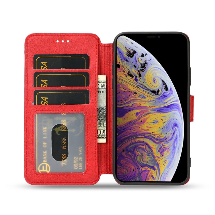 For iPhone XS Max Shockproof PU + TPU Leather Phone Case