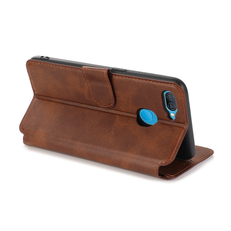 For OPPO A7 Shockproof PU + TPU Leather Phone Case