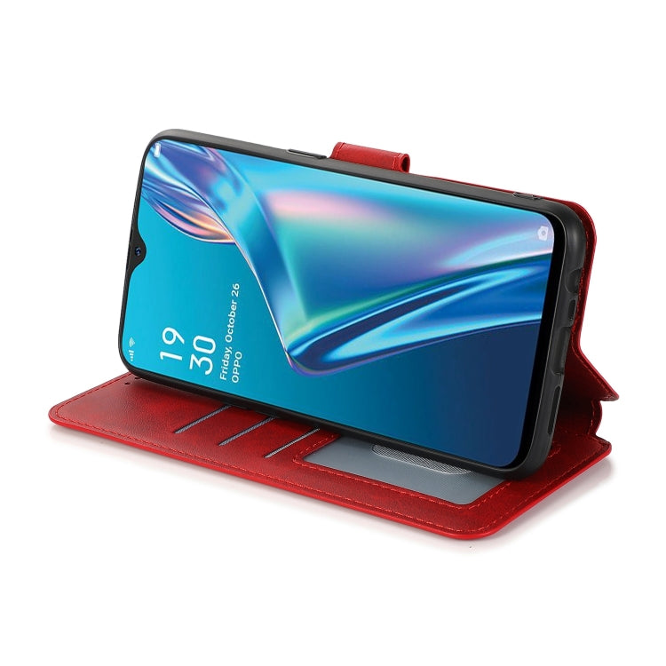 For OPPO A7 Shockproof PU + TPU Leather Phone Case