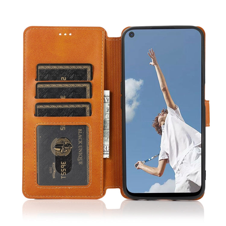 For OPPO A52 Shockproof PU + TPU Leather Phone Case