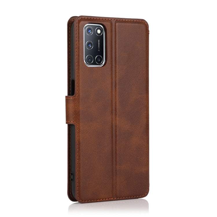 For OPPO A52 Shockproof PU + TPU Leather Phone Case