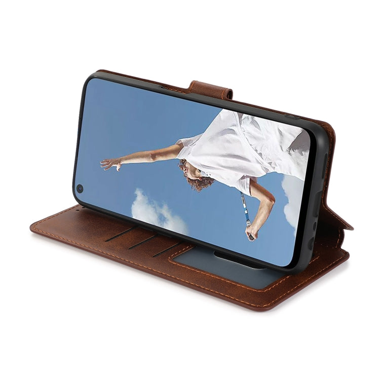 For OPPO A52 Shockproof PU + TPU Leather Phone Case