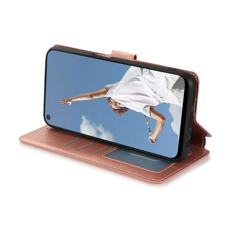 For OPPO A52 Shockproof PU + TPU Leather Phone Case