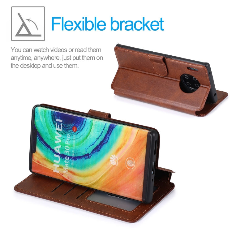For Huawei Mate 30 Pro Shockproof PU + TPU Leather Phone Case