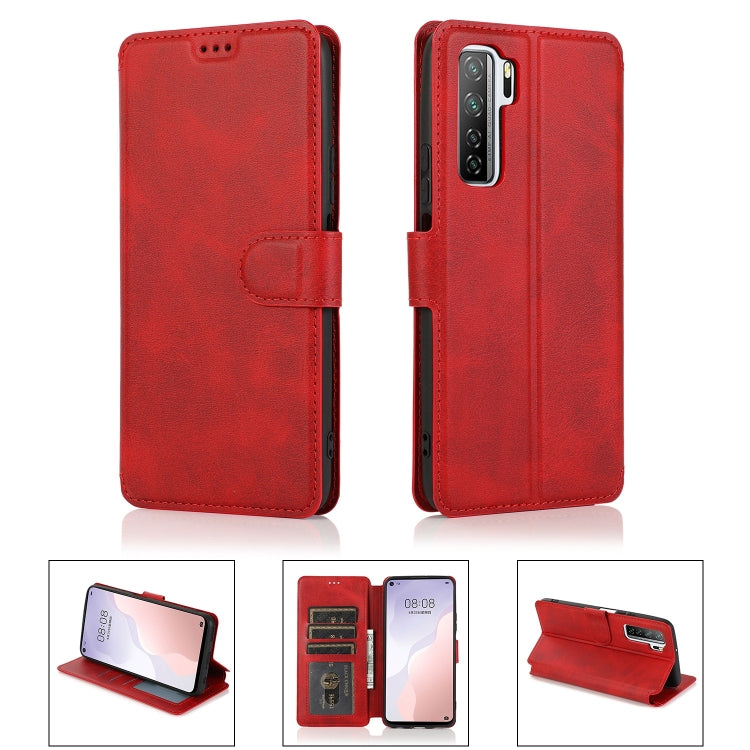For Huawei nova 7 SE Shockproof PU + TPU Leather Phone Case