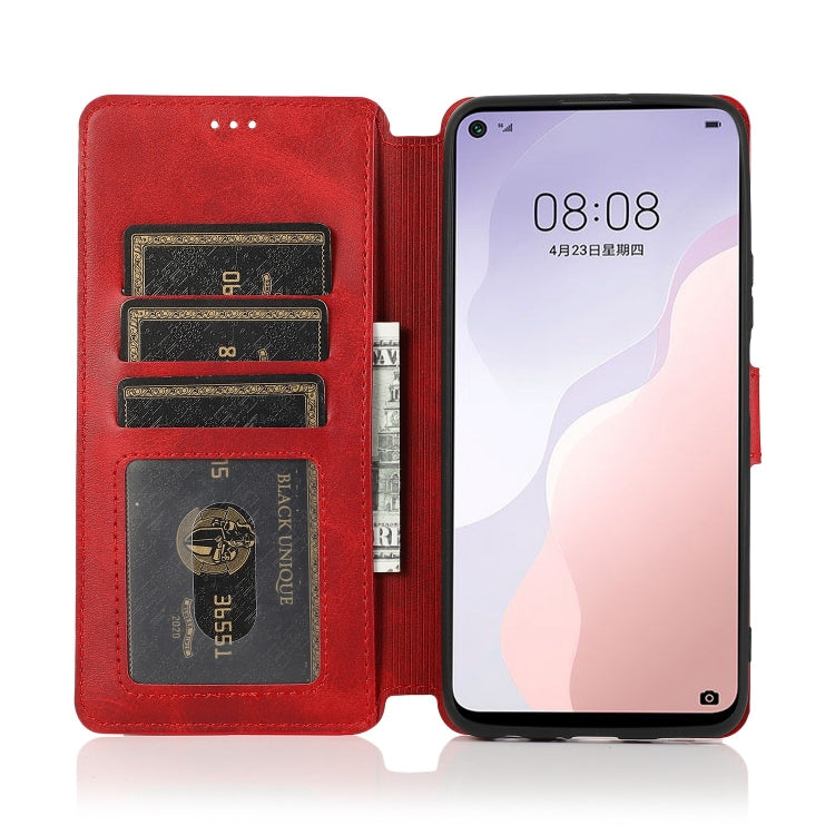 For Huawei nova 7 SE Shockproof PU + TPU Leather Phone Case