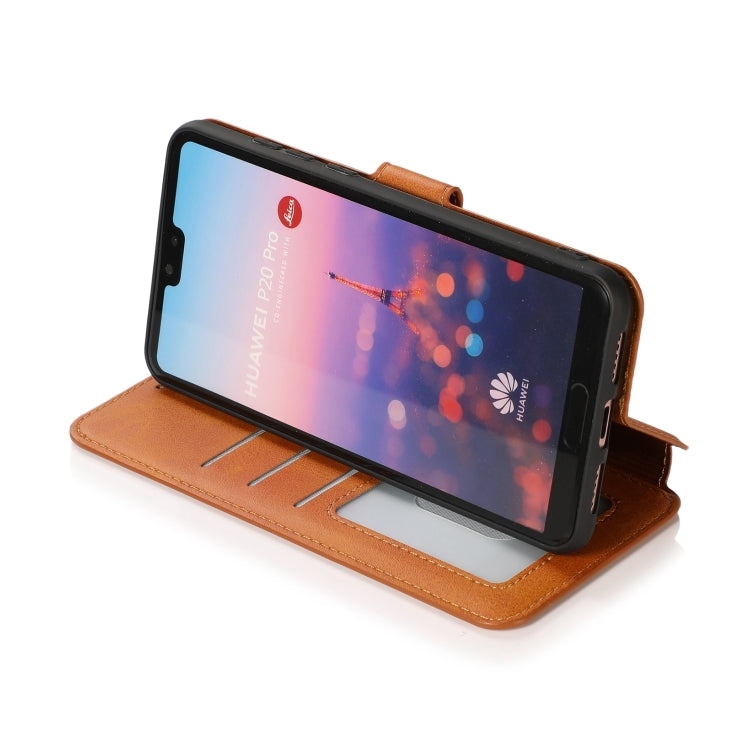 For Huawei P20 Pro Shockproof PU + TPU Leather Phone Case