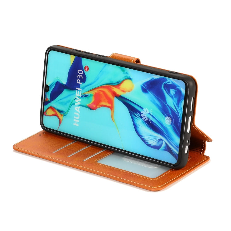 For Huawei P30 Shockproof PU + TPU Leather Phone Case