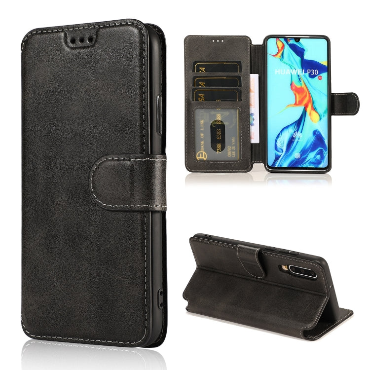 For Huawei P30 Shockproof PU + TPU Leather Phone Case