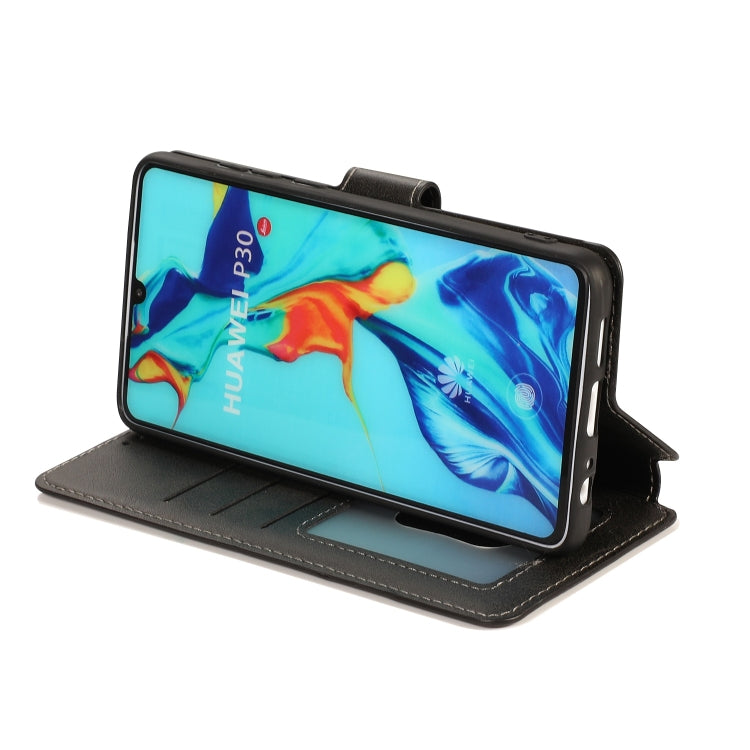 For Huawei P30 Shockproof PU + TPU Leather Phone Case