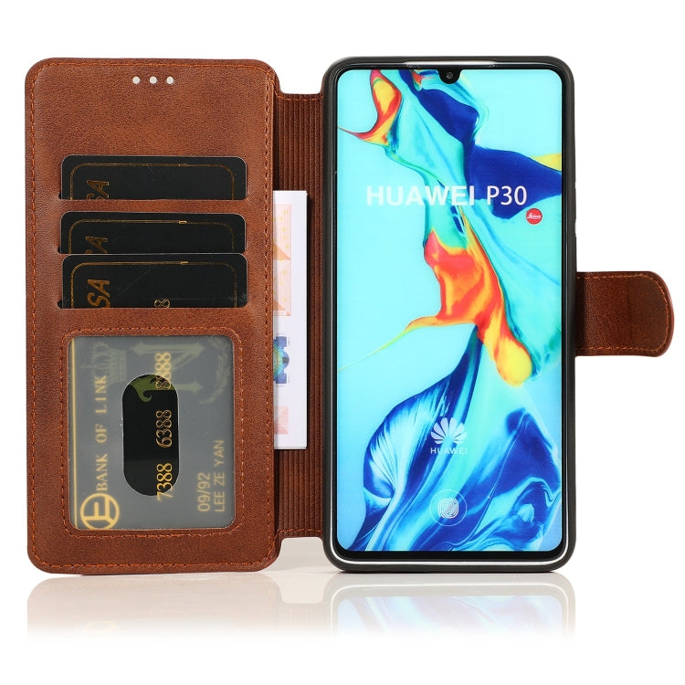 For Huawei P30 Shockproof PU + TPU Leather Phone Case
