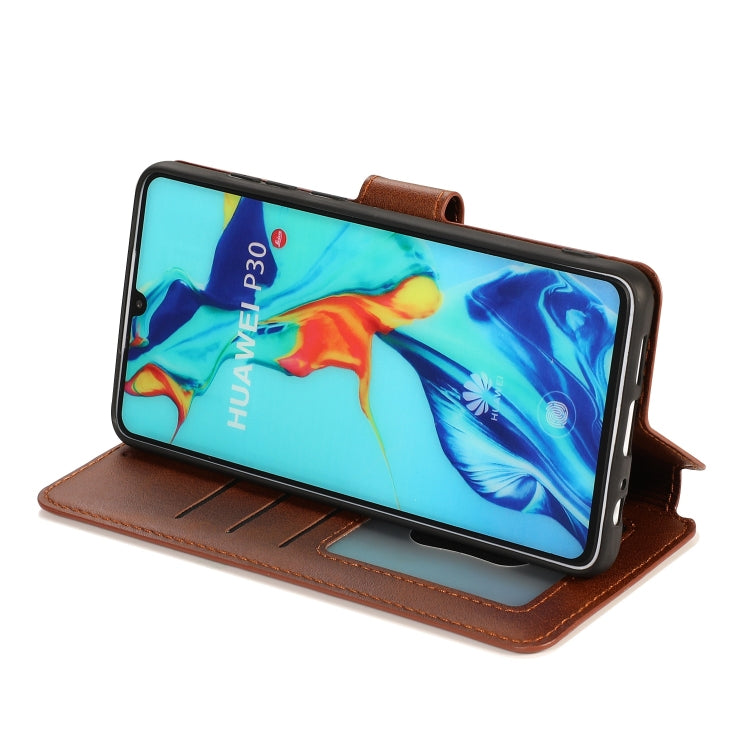 For Huawei P30 Shockproof PU + TPU Leather Phone Case