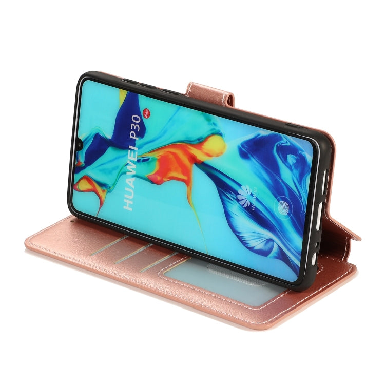 For Huawei P30 Shockproof PU + TPU Leather Phone Case