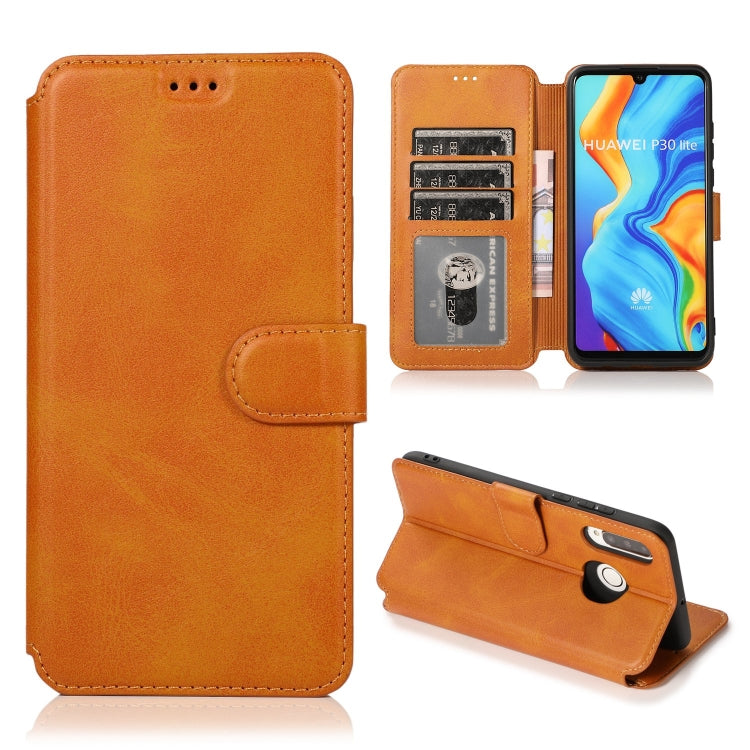 For Huawei P30 Lite Shockproof PU + TPU Leather Phone Case