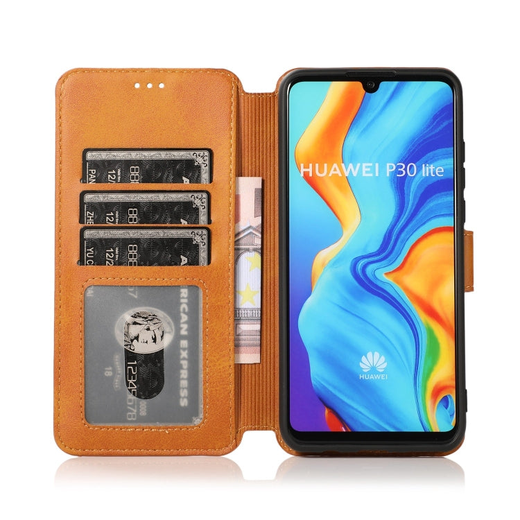 For Huawei P30 Lite Shockproof PU + TPU Leather Phone Case