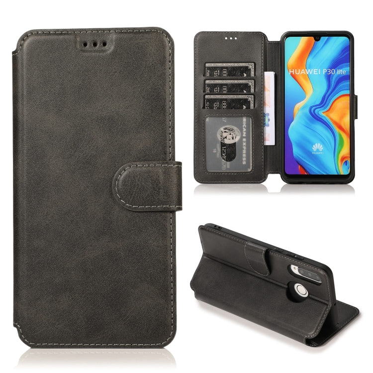 For Huawei P30 Lite Shockproof PU + TPU Leather Phone Case