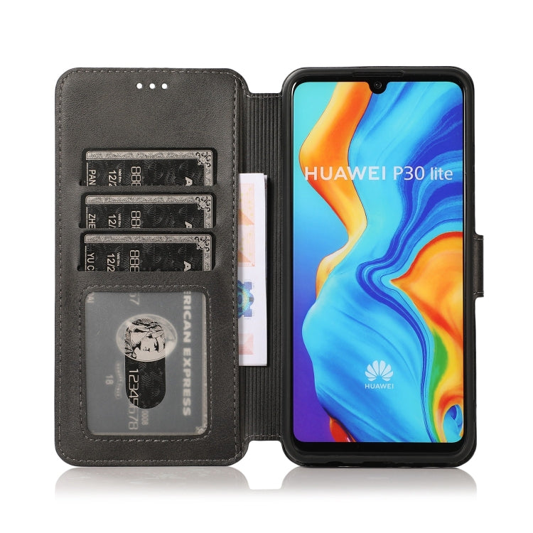 For Huawei P30 Lite Shockproof PU + TPU Leather Phone Case