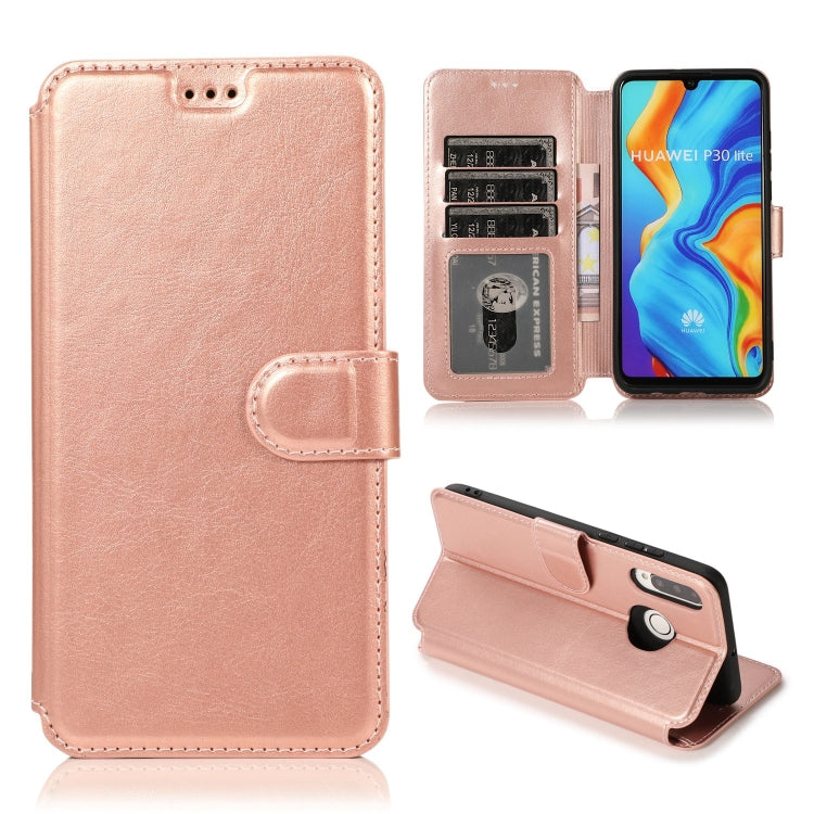 For Huawei P30 Lite Shockproof PU + TPU Leather Phone Case