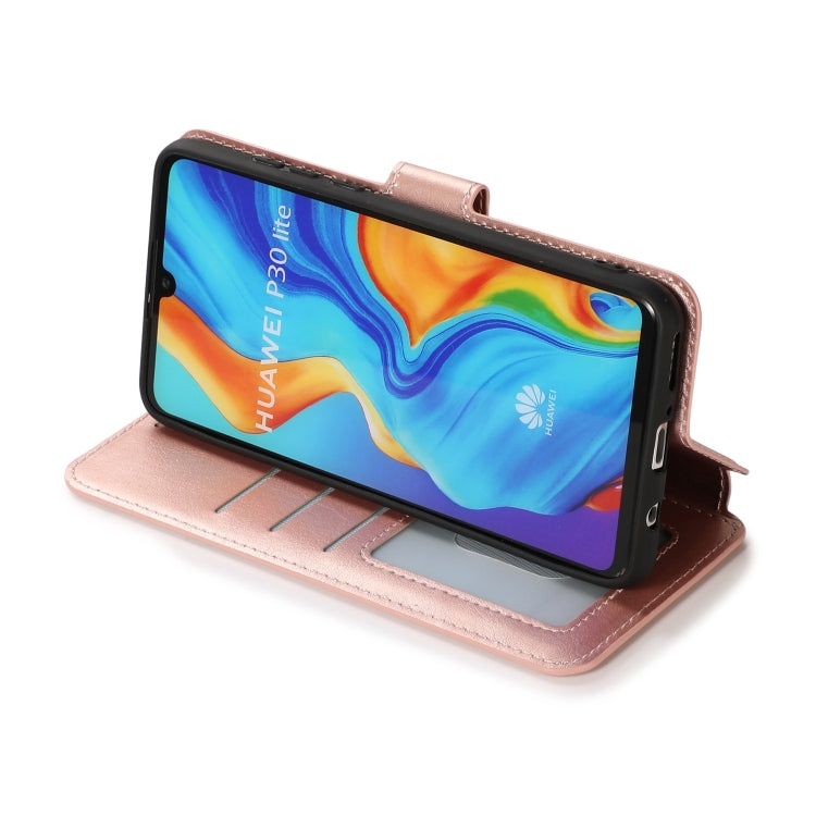 For Huawei P30 Lite Shockproof PU + TPU Leather Phone Case