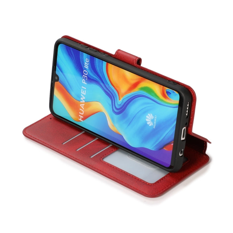 For Huawei P30 Lite Shockproof PU + TPU Leather Phone Case