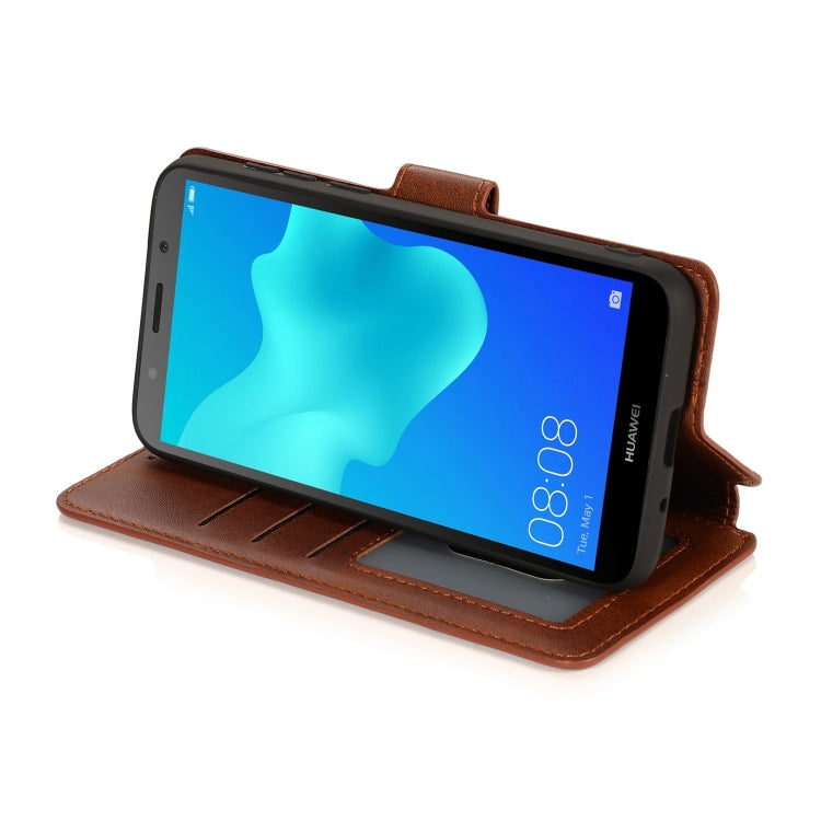 For Huawei Y5 2018 Shockproof PU + TPU Leather Phone Case