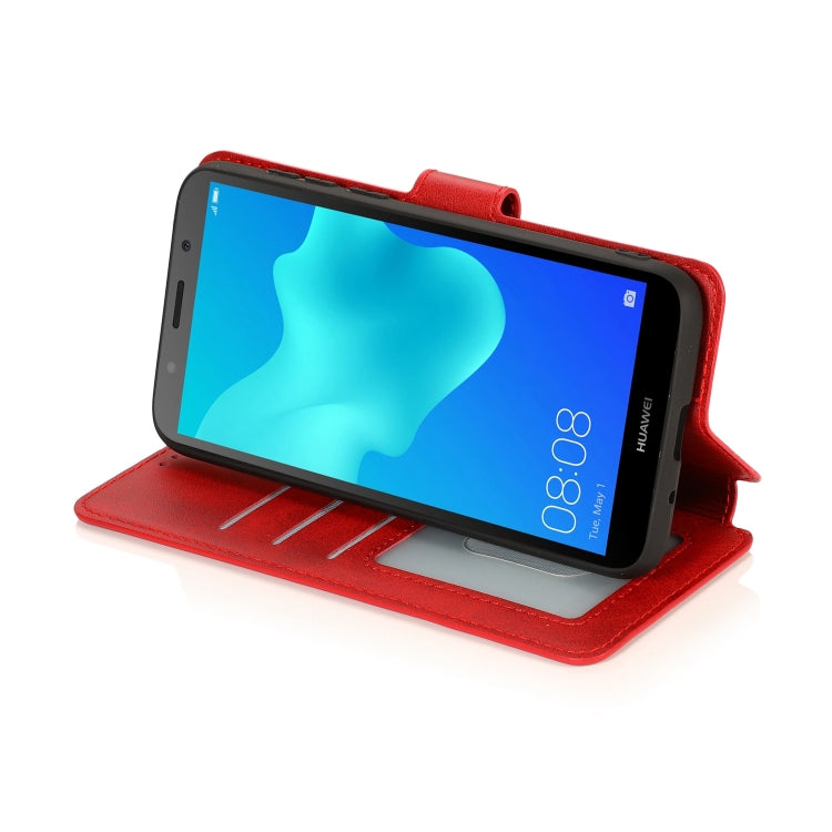For Huawei Y5 2018 Shockproof PU + TPU Leather Phone Case
