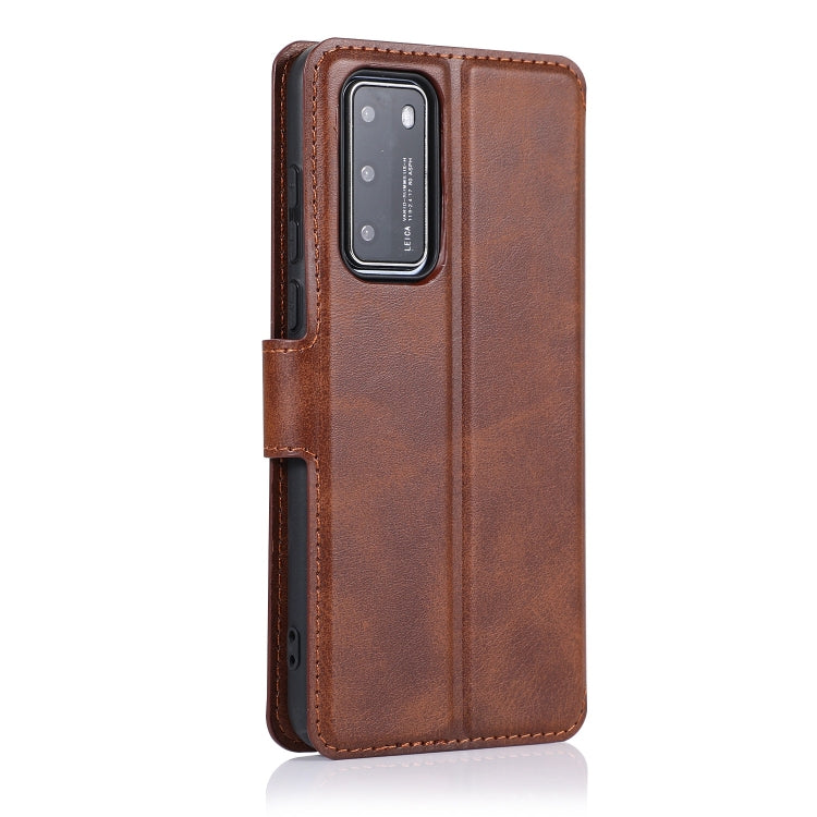 For Huawei P40 Shockproof PU + TPU Leather Phone Case