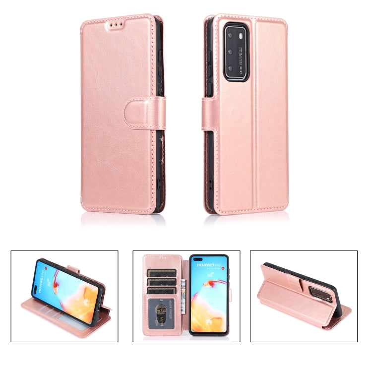 For Huawei P40 Shockproof PU + TPU Leather Phone Case