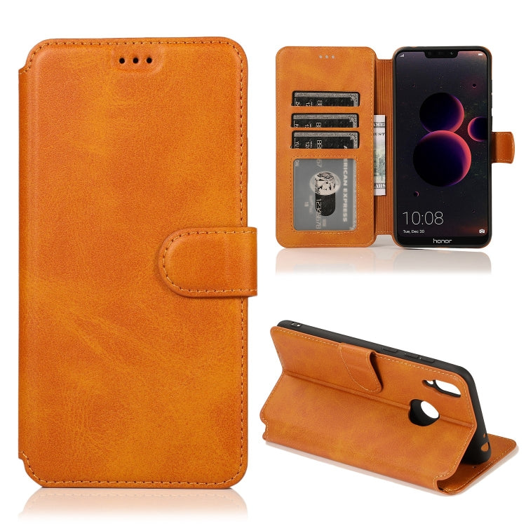 For Honor 8C Shockproof PU + TPU Leather Phone Case