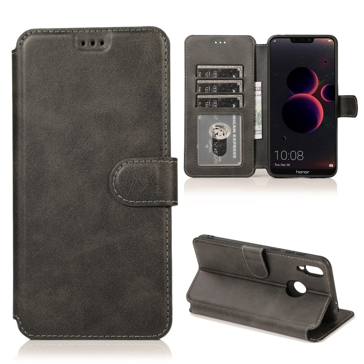 For Honor 8C Shockproof PU + TPU Leather Phone Case