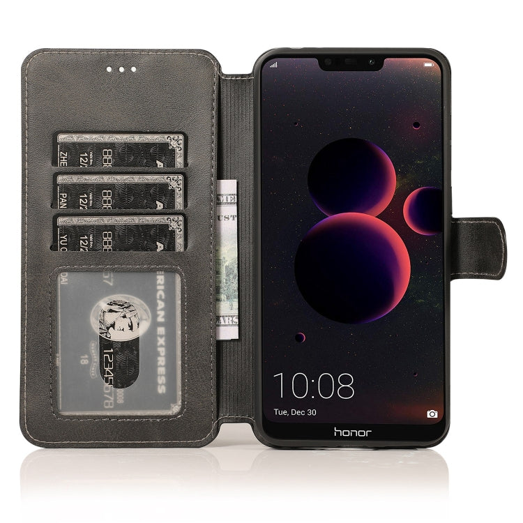 For Honor 8C Shockproof PU + TPU Leather Phone Case