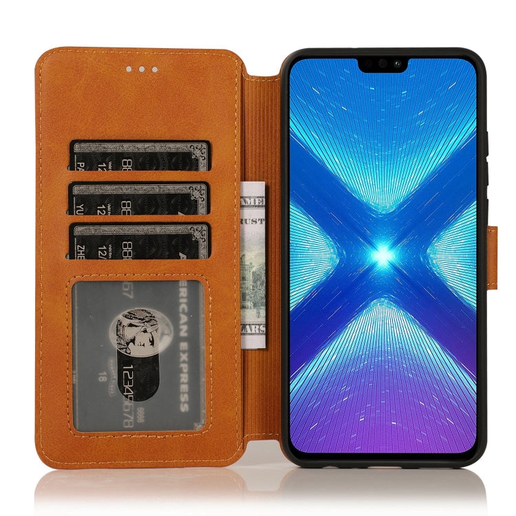 For Honor 8X Shockproof PU + TPU Leather Phone Case