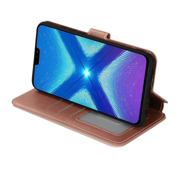 For Honor 8X Shockproof PU + TPU Leather Phone Case