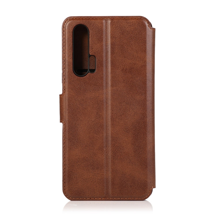 For Honor 20 Pro Shockproof PU + TPU Leather Phone Case