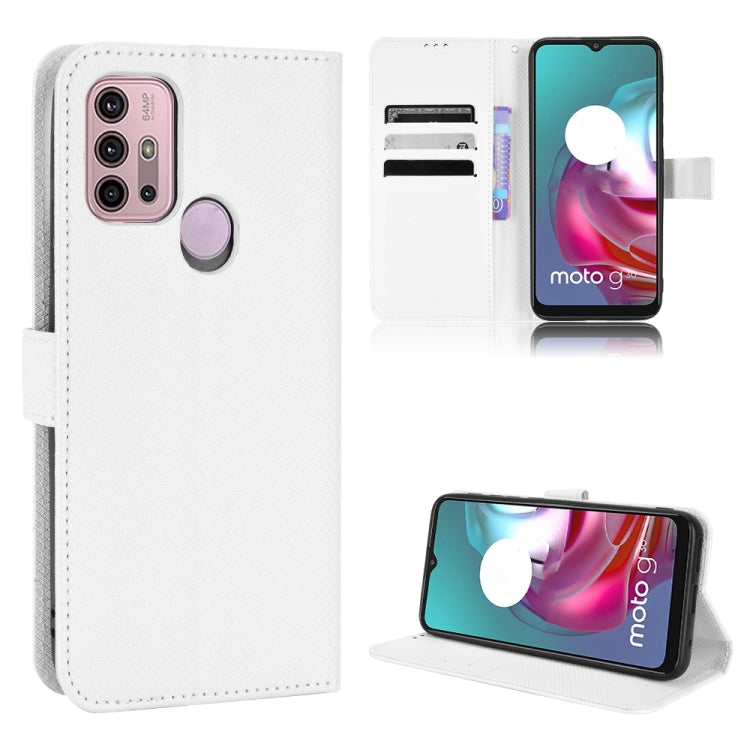 For Motorola Moto G30 / G10 / G20 / G10 Power Diamond Texture Leather Phone Case