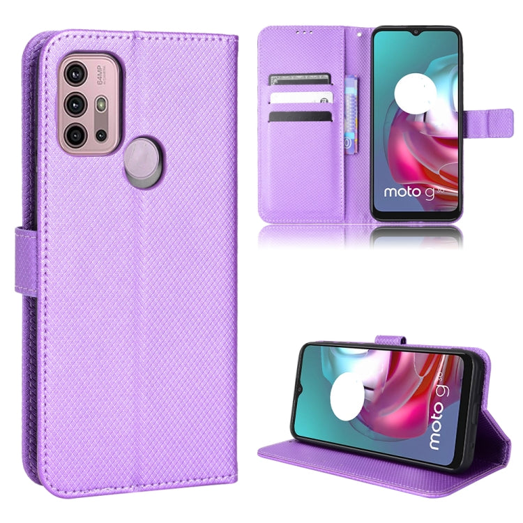 For Motorola Moto G30 / G10 / G20 / G10 Power Diamond Texture Leather Phone Case