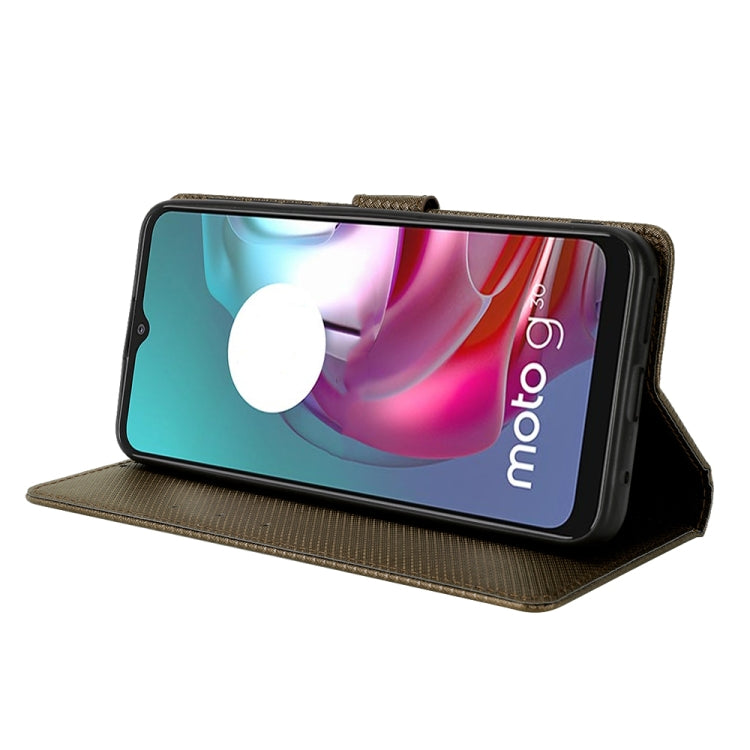 For Motorola Moto G30 / G10 / G20 / G10 Power Diamond Texture Leather Phone Case