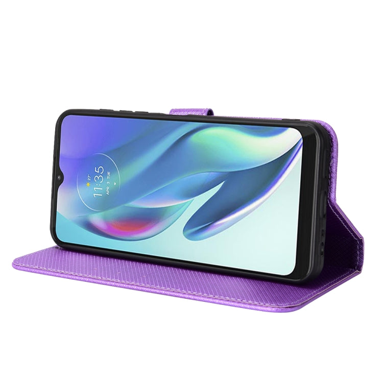 For Motorola Moto G50 5G Global Diamond Texture Leather Phone Case