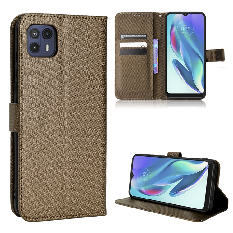 For Motorola Moto G50 5G Global Diamond Texture Leather Phone Case