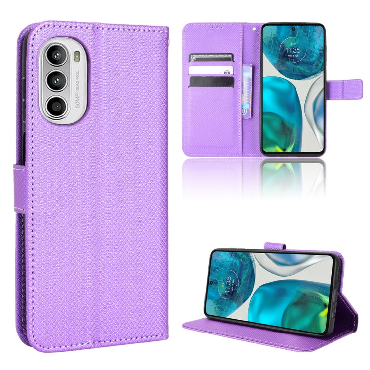 For Motorola Moto G52 4G Diamond Texture Leather Phone Case