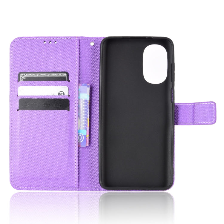 For Motorola Moto G52 4G Diamond Texture Leather Phone Case