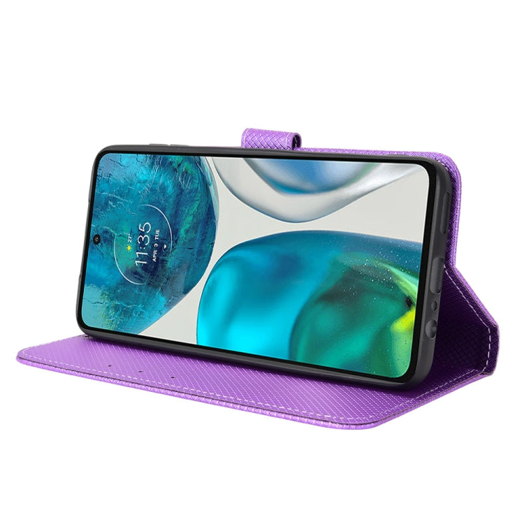 For Motorola Moto G52 4G Diamond Texture Leather Phone Case