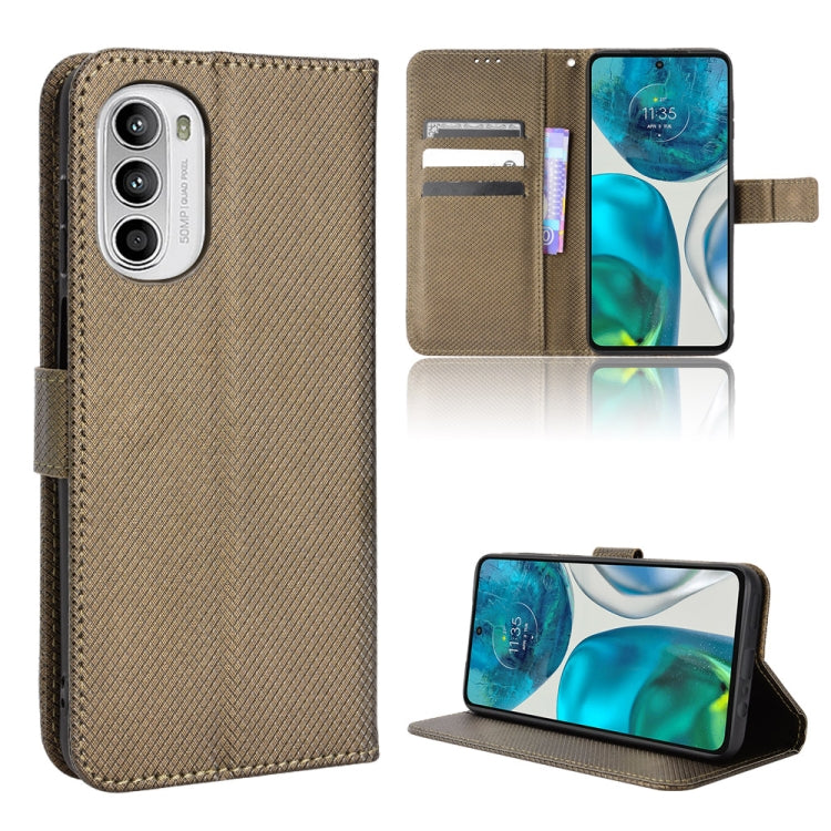 For Motorola Moto G52 4G Diamond Texture Leather Phone Case