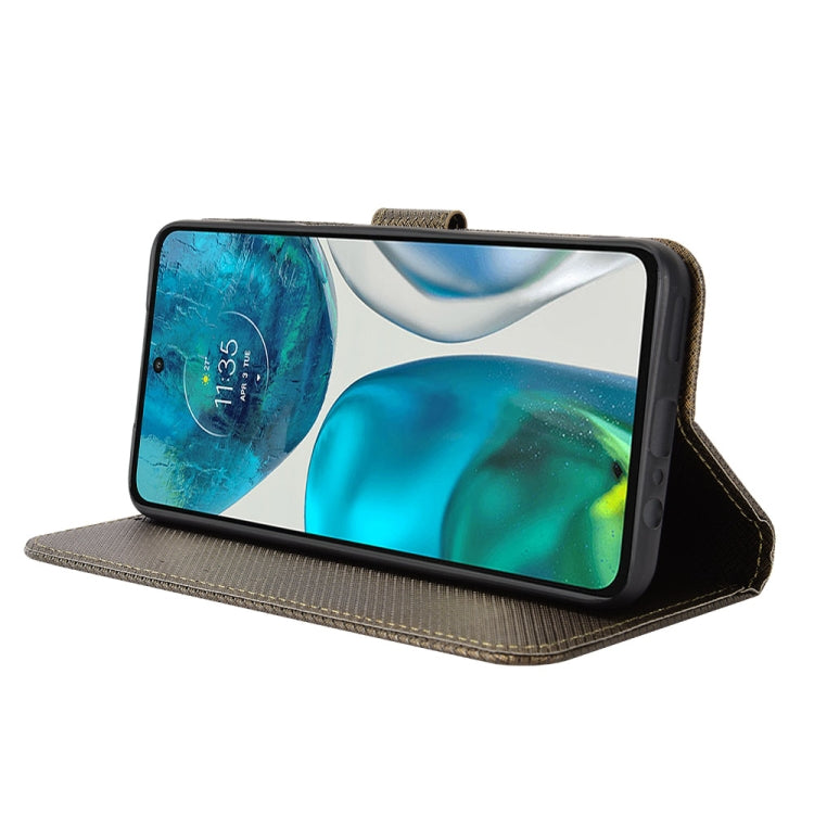 For Motorola Moto G52 4G Diamond Texture Leather Phone Case