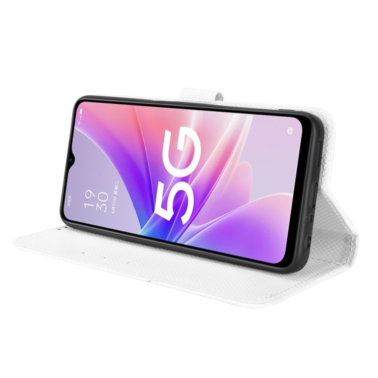 For OPPO A57 5G Diamond Texture Leather Phone Case