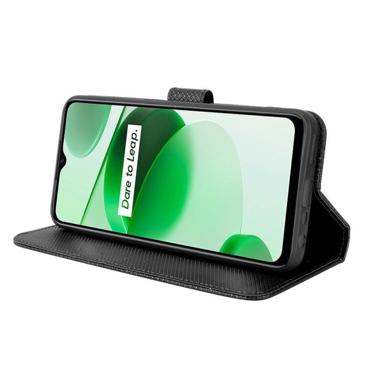 For OPPO Realme C35 Diamond Texture Leather Phone Case